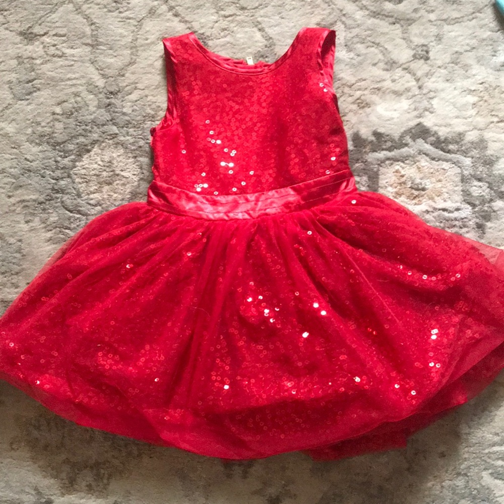 Red sparkle formal dress for 3t